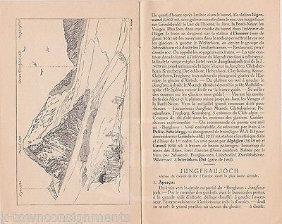 JUNGFRAU BAVARIAN ALPS GERMANY VINTAGE 1930s GRAPHIC ADVERTISING BROCHURE GUIDE - K-townConsignments