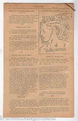 WWII US NAVY SOLDIERS CAMP PARKS CA GRAPHIC ILLUSTRATED SEABEES NEWSLETTER 1944 - K-townConsignments