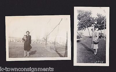 WAC MILITARY WOMAN IN AND OUT OF UNIFORM VINTAGE WWII HOMEFRONT SNAPSHOT PHOTOS - K-townConsignments