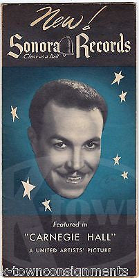 D' ARTEGA SNUB MOSLEY BOB HOUSTON VINTAGE SONORA RECORDS ADVERTISING FLYER - K-townConsignments