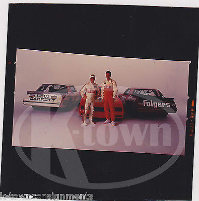 NASCAR RACING SUPERFLO OIL VINTAGE TIDE FOLGERS LEVI GARRETT AD PHOTO NEGATIVE - K-townConsignments