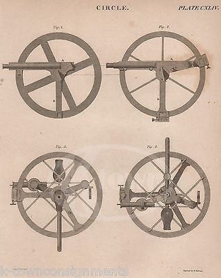 EDWARD TROUGHTON REFLECTING CIRCLE ANTIQUE SCIENTIFIC TOOL PATENT ENGRAVING 1832 - K-townConsignments