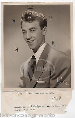 CHARLEY DiMAGGIO CLUB 59 BIG BAND SINGER VINTAGE BORIS BAKCHY PROMO PHOTO 1955 - K-townConsignments