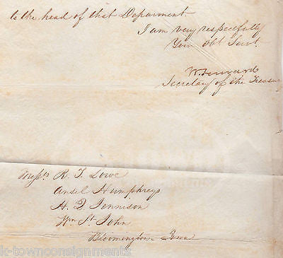 WALTER FORWARD US SECRETARY OF TREASURY CONGRESS ANTIQUE LETTER PRESS DOCUMENT - K-townConsignments