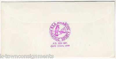AGULHAS ANTARCTIC EXPEDITION 30th ANNIVERSARY STAMPED POSTAL MAIL COVER 1989 - K-townConsignments