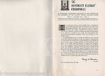 DISTRICT CLERKS CHRONICLE METROPOLITAN LIFE INSURANCE CHRISTMAS NEWS BOOKLET - K-townConsignments