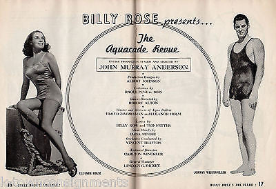 BILLY ROSE AQUACADE NEW YORK WORLD'S FAIR 1939 PEPSI ADVERTISING THEATRE PROGRAM - K-townConsignments