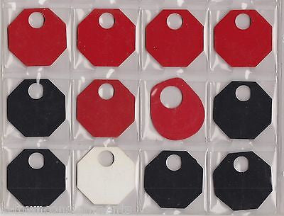 EARLY AMERICAN HOTELS VINTAGE PLASTIC ROOM KEY CHAIN TAGS - K-townConsignments