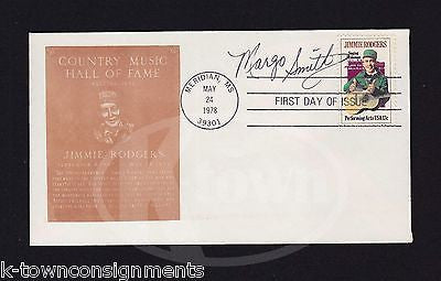 MARGO SMITH COUNTRY MUSIC AUTOGRAPH SIGNED JIMMIE RODGERS MAIL COVER 1978 - K-townConsignments