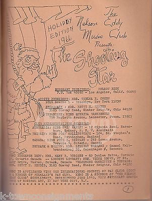 NELSON EDDY TV ACTOR MUSIC SINGER VINTAGE CHRISTMAS FAN CLUB PHOTO SCRAPBOOK - K-townConsignments