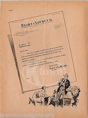 SEARS ROEBUCK SPOOF ADULT HUMOR WEIRD VINTAGE GRAPHIC ILLUSTRATION PRINT 1934 - K-townConsignments