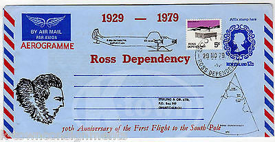 ROSS DEPENDENCY ANTARCTIC POLAR EXPLORATION STAMPED POSTAL MAIL COVER 1979 - K-townConsignments