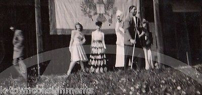 USO SPECIAL SERVICES DIVISION WWII VICTORY GERMANY LIVE ON STAGE SNAPSHOT PHOTO - K-townConsignments