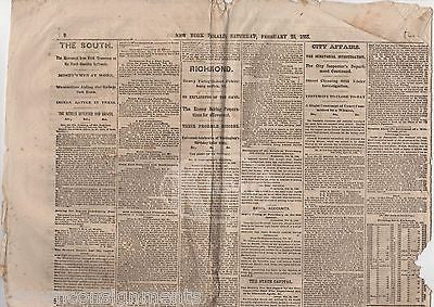 SHERMAN'S MARCH WILMINGTON BATTLE & CAPTAIN BEALL EXECUTION CIVIL WAR NEWSPAPER - K-townConsignments