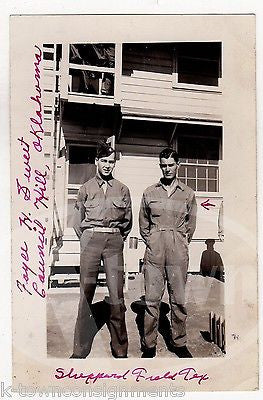 SHEPPARD FIELD TEXAS AIR FORCE BASE VINTAGE OKLAHOMA IDed WWII SNAPSHOT PHOTO - K-townConsignments