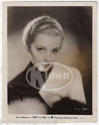 JESSIE MATTHEWS FIRST A GIRL MOVIE ACTRESS VINTAGE MOVIE STUDIO PROMO PHOTOGRAPH - K-townConsignments