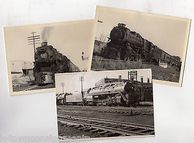 PENNSYLVANIA READING RAILROAD TRAINS 3 VINTAGE 5x7 SNAPSHOT PHOTOGRAPHS - K-townConsignments