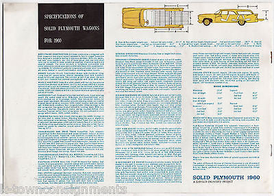 PLYMOUTH STATION WAGONS VINTAGE GRAPHIC ADVERTISING AUTOMOBILE CAR BROCHURE 1960 - K-townConsignments