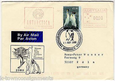 AUSTRALIA NATIONAL ANTARCTIC RESEARCH EXPEDITION PENGUIN POSTAL STAMP MAIL COVER - K-townConsignments