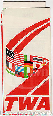 TWA AIRLINES CHICAGO TO NEW YORK VINTAGE GRAPHIC ADVERTISING FLIGHT TICKET STUB - K-townConsignments