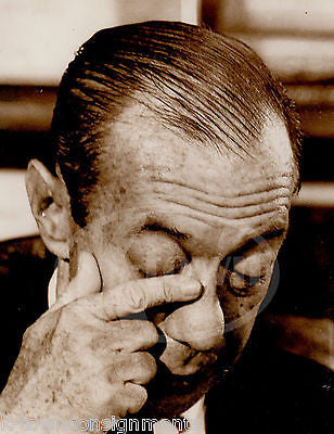 ROBERT WAGNER NEW YORK MAYOR CRYING VINTAGE NEWS PRESS PHOTOGRAPH 1965 - K-townConsignments