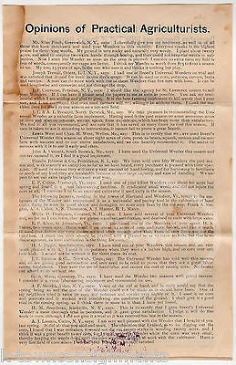 BREED'S UNIVERSAL WEEDER CULTIVATOR WEARE NH ANTIQUE ADVERTISING FLYERS LOT 1891 - K-townConsignments