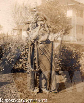 CHAMPION SHOW DOG & NATIVE AMERICAN HALLOWEEN COSTUME ANTIQUE SNAPSHOT PHOTOS - K-townConsignments