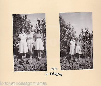 WWII SWISS FAMILY LIFE LITTLE GIRL W/ STEIFF BEAR FUN & SCHOOL OLD PHOTO ALBUM - K-townConsignments