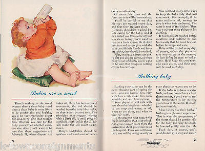 YOUR BABY VINTAGE NEW MOTHERS GRAPHIC ILLUSTRATED GUIDE BOOK PET MILK CO 1950 - K-townConsignments