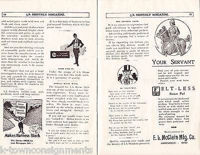PHARO'S 5/A MONTHLY MAGAZINE ANTIQUE GRAPHIC ADVERTISING EQUESTRIAN NEWS 1901 - K-townConsignments