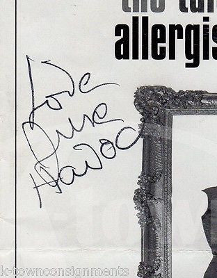 JUNE HAVOK THE ALLERGIST WIFE THEATRE STAGE ACTOR AUTOGRAPH SIGNED PLAYBILL PAGE - K-townConsignments