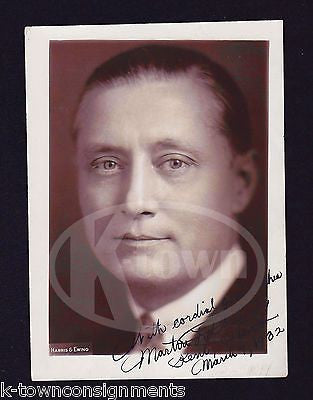 MARTIN DAVEY DEMOCRATIC GOVERNOR OF OHIO VINTAGE AUTOGRAPH SIGNED PROMO PHOTO - K-townConsignments