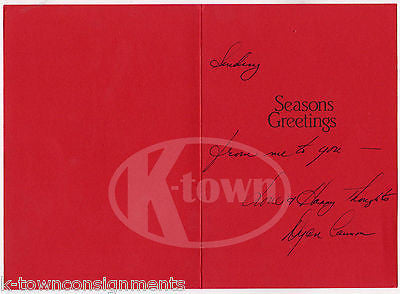 DYAN CANNON TV MOVIE ACTRESS DIRECTOR VINTAGE AUTOGRAPH SIGNED CHRISTMAS CARD - K-townConsignments