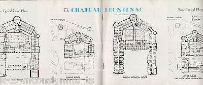 CHATEAU FRONTENAC QUEBEC VINTAGE CANADIAN PACIFIC GRAPHIC ADVERTISING BOOK 1937 - K-townConsignments