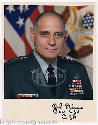 CARL VUONO ARMY GENERAL & CHIEF OF STAFF AUTOGRAPH SIGNED MILITARY PHOTO - K-townConsignments