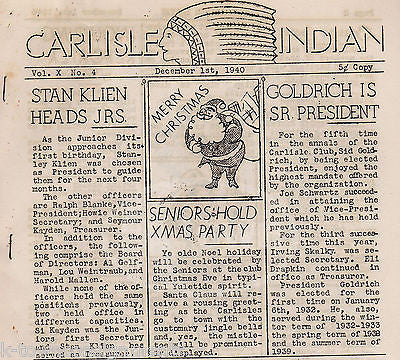 SID GOLDRICH JOW SCHWARTZ & MORE VINTAGE BROOKLYN NY CARLISLE INDIAN NEWSLETTER - K-townConsignments