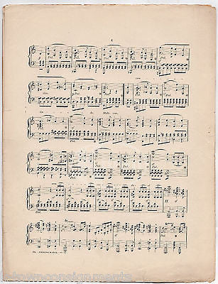 DINNER BELLS CHRIS SMITH SONG ANTIQUE GRAPHIC ILLUSTRATED SHEET MUSIC 1904 - K-townConsignments