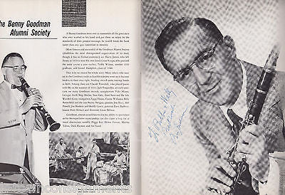 BENNY GOODMAN BIG BAND MUSIC VINTAGE AUTOGRAPH SIGNED SOUVENIR PROGRAM BOOK - K-townConsignments