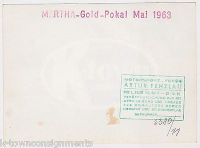 AUSTRIA GOLD CUP MOTORCYCLE RACING MARTHA #98 ORIGINAL ARTUR FENZLAU PHOTOS 1963 - K-townConsignments
