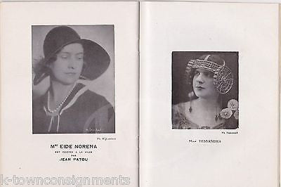 THAIS PARIS OPERA FRANCE ANTIQUE ART DECO ADVERTISING THEATRE PROGRAM 1930 - K-townConsignments