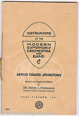 INSTRUMENTS OF MODERN SYMPHONY ORCHESTRA & BAND ANTIQUE MUSICIANS GUIDE BOOK '30 - K-townConsignments
