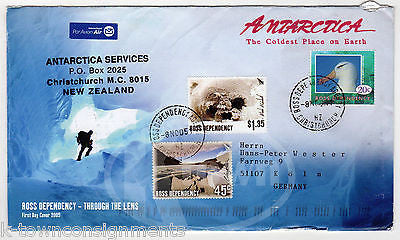 ANTARCTIC CHRIST CHURCH NEW ZEALAND ROSS DEPENDENCY STAMPED POSTAL MAIL COVER - K-townConsignments