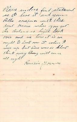 CHARLES EISENHARD OLEY PENNSYLVANIA ANTIQUE SIGNED GRAPHIC ADVERTISING LETTER - K-townConsignments