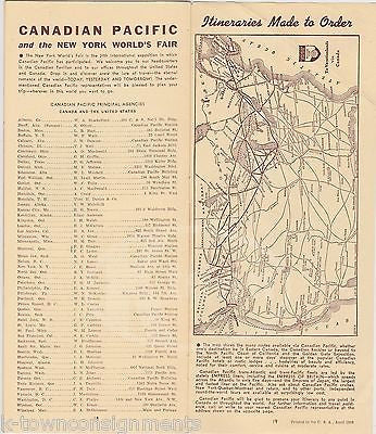 CANADIAN PACIFIC RAILWAYS CANADA VINTAGE CANADIAN VACATION SOUVENIR TRAVEL FLYER - K-townConsignments