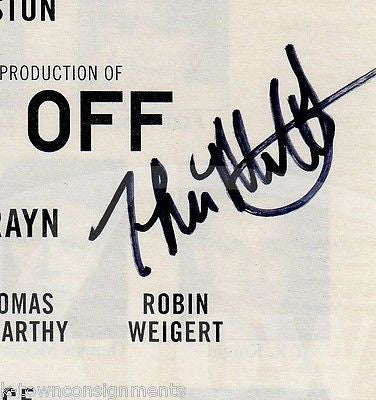 THOMAS MCCARTHY NOISES OFF THEATRE ACTOR VINTAGE AUTOGRAPH SIGNED PLAYBILL PAGE - K-townConsignments
