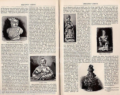 DRESDEN CHINA ROYAL SAXON PORCELAIN VINTAGE ILLUSTRATED HISTORY BOOKLET 1970 - K-townConsignments
