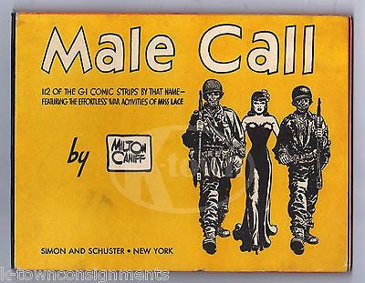 MILTON CANIFF WWII CARTOONIST AUTOGRAPH SIGNED LETTER MALE CALL COMIC STRIP BOOK - K-townConsignments