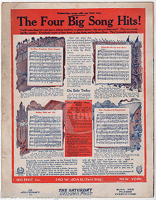 WE'LL KNOCK THE HELIGO INTO HELIGO OUT OF HELIGOLAND WWI GRAPHIC ART SHEET MUSIC - K-townConsignments