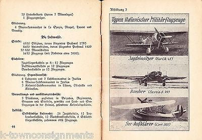 WWII GERMAN MILITARY FIELD BOOK ITALY CZECH AUSTRIA GRAPHIC SOLDIER MANUAL 1937 - K-townConsignments