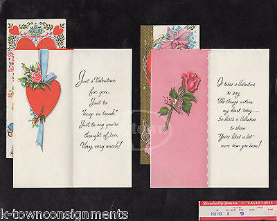 FARM BOY HEARTS & FLOWERS VINTAGE VALENTINE'S DAY GREETING CARD SALES DISPLAY - K-townConsignments